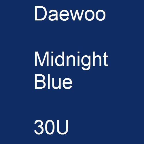 Daewoo, Midnight Blue, 30U.